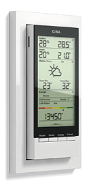 Gira radio energy and weather display